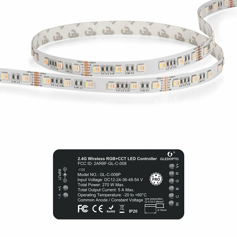 Postbud Demonstrere Arab RGB + CCT Controller + 5m Stripe ZigBee Light Link Set - Gledopto Zig