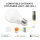 LED E27 bulb ZigBee Light Link Starter kit with remote control 6 watts of power