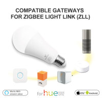 LED E27 bulb ZigBee Light Link starter set with remote control 12 watts of power