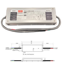 Mean Well ELG Serie Netzteil LED-Trafo IP65...