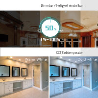 ZigBee PRO ceiling spotlight with RGB color change and CCT control