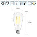 ST64 LED E27 lamp ZigBee3.0 Pro series CCT color temperature