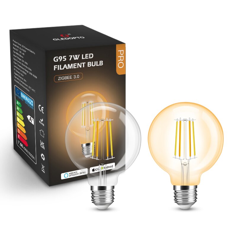 G95 LED E27 bulb ZigBee3.0 Pro series CCT color temperature