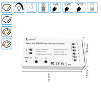 GLEDOPTO Steuergerät Controller ZigBee 3.0 Pro Mini...