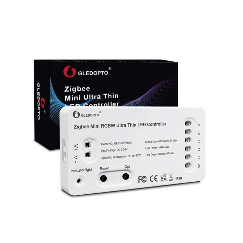 GLEDOPTO Controller ZigBee 3.0 Pro Mini Version RGBW - color change + white tone