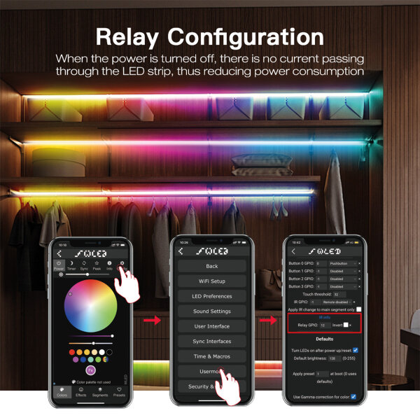 Ericsity WLED Addressable Strip Controller ESP8266 Webserver zur Steuerung von NeoPixel WS2812B, WS2811, SK6812, WS 2801 APA 012, APA104 (WLED) LEDs oder auch von SPI-basierten Chipsätzen 5-24 Volt Ericsity WLED Addressable Strip Controller ESP8266 Webserver zur Steuerung von NeoPixel WS2812B, WS2811, SK6812, WS 2801 APA 012, APA104 (WLED) LEDs oder auch von SPI-basierten Chipsätzen 5-24 Volt