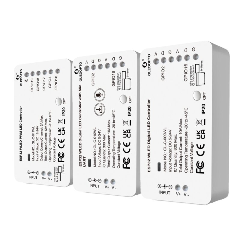 Gledopto WLED LED Controller für digitale Lichtbänder