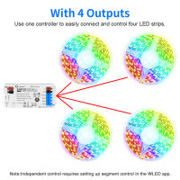 GLEDOPTO WLED ESP32 UART 4 Ausgänge