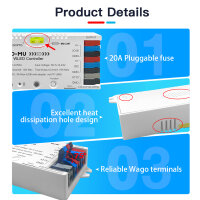 ESP32 WLED Digital LED Controller for Digital Light Strips - Elite 2D-MU without Ethernet