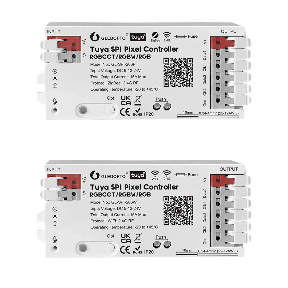 Tuya SPI Pixel LED Controller – Digital Stripe Control for WiFi & Zig ...