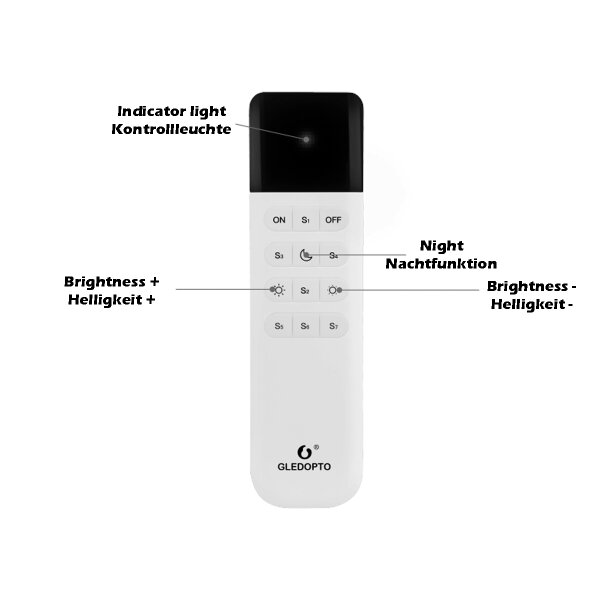 GL-RC-002WL WLED WiFi Remote Control with 12 Keys